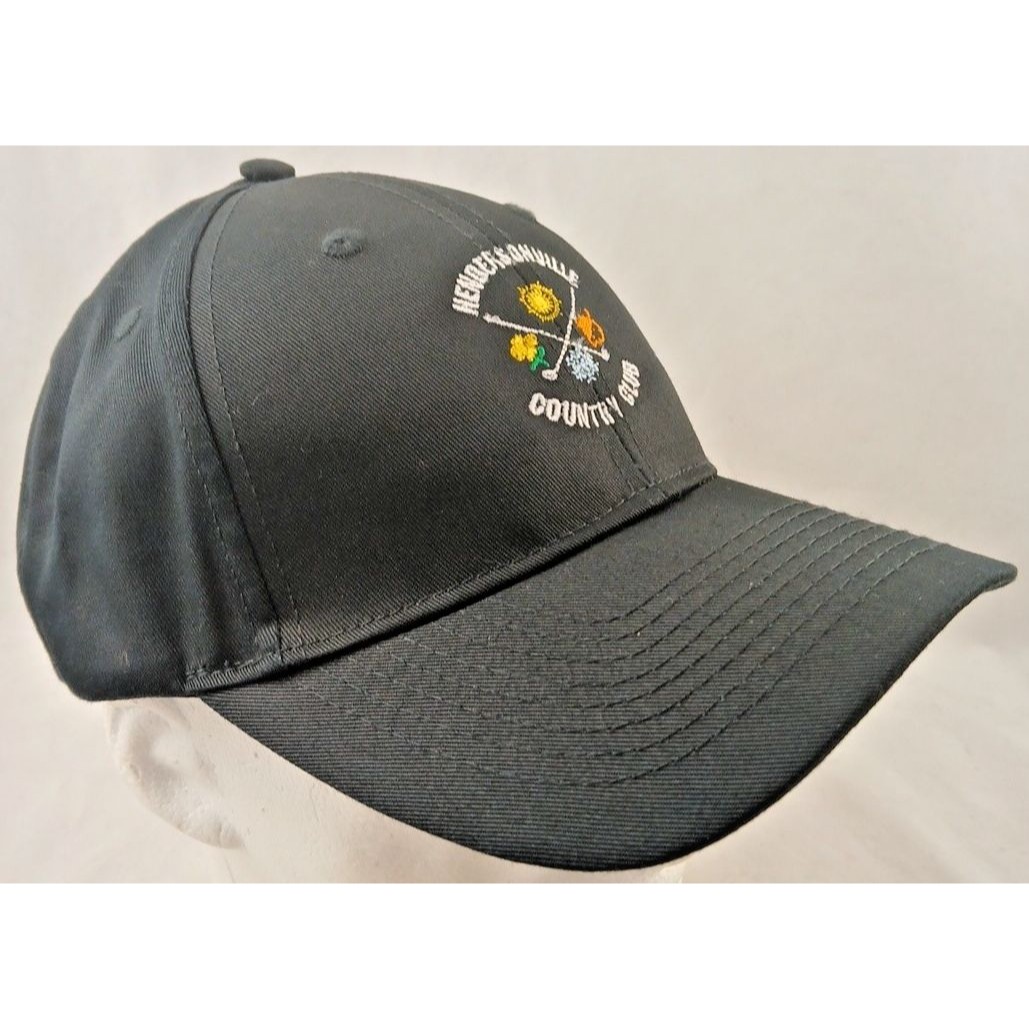 Hendersonville Nc Golf Country Club Black Embroidered Snapback HatCapNew